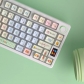 Luckly 104+18 Clear PC+PBT Dye-subbed Pudding Jelly Keycaps Set OEM Profile Mechanical Keyboard